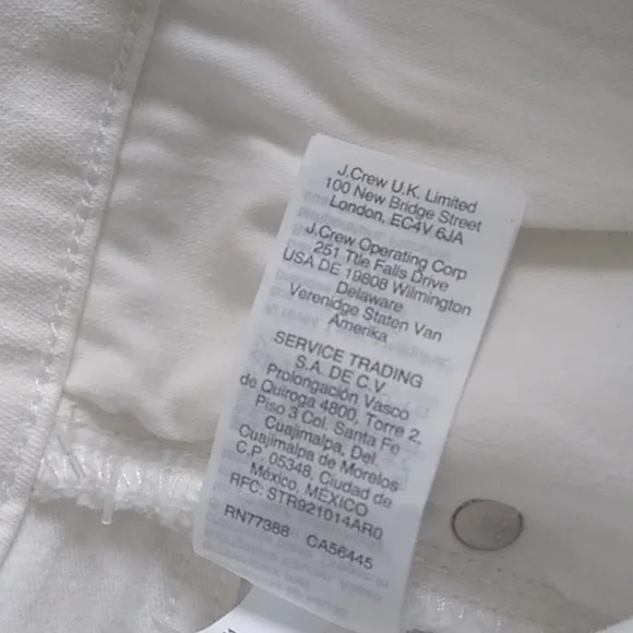 Madewell Womens High Rise Skinny Jeans Pure white size 32 NEW WITH TAGS summer - Picture 11 of 13